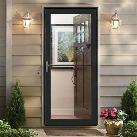 andersen self storing storm door|retractable storm door 36x80.